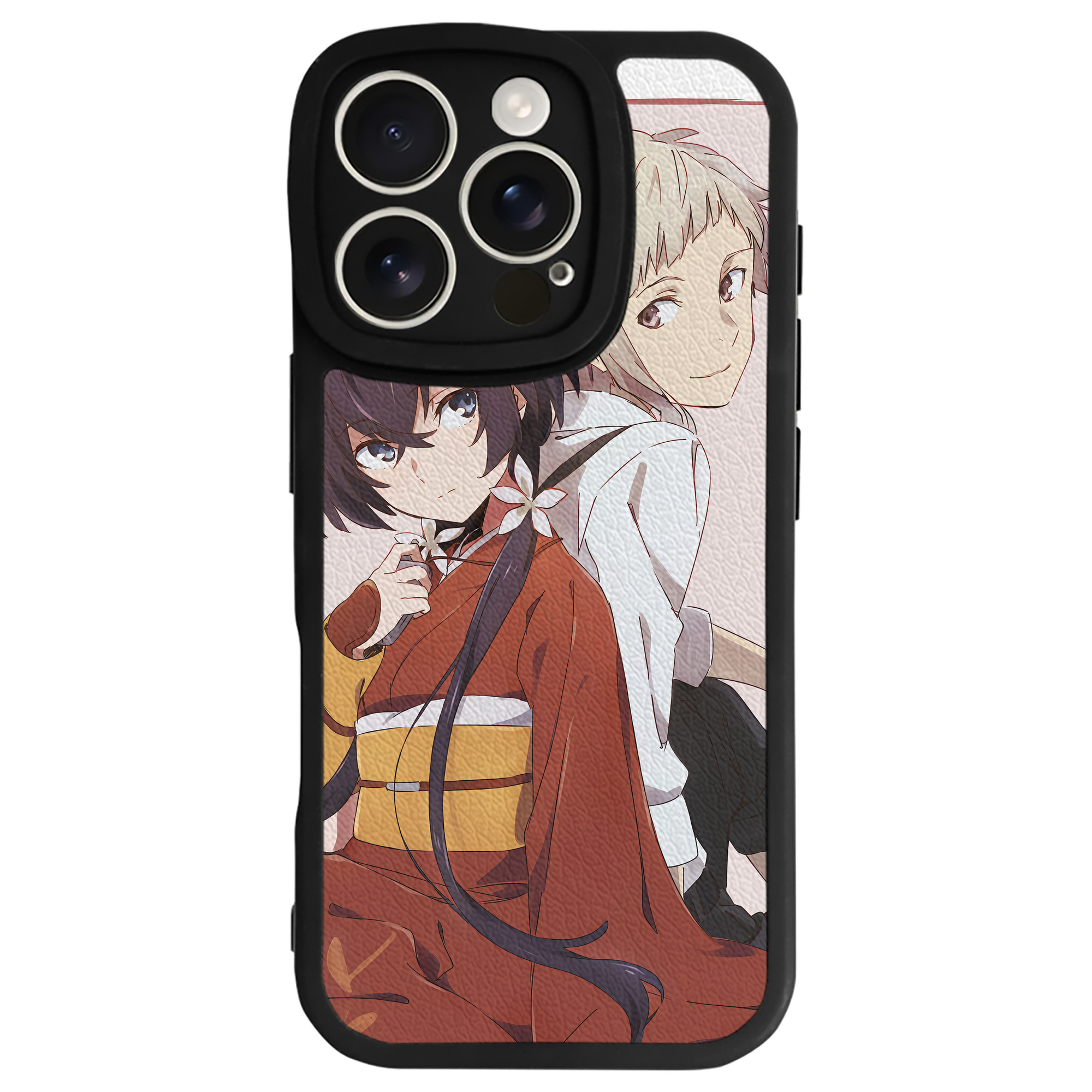 （画像用） 文豪ストレイドッグス Bungo Stray Dogs 【iPhone 16シリーズ対応】シリコンスマホケース（レザー調） 材質：シリコン